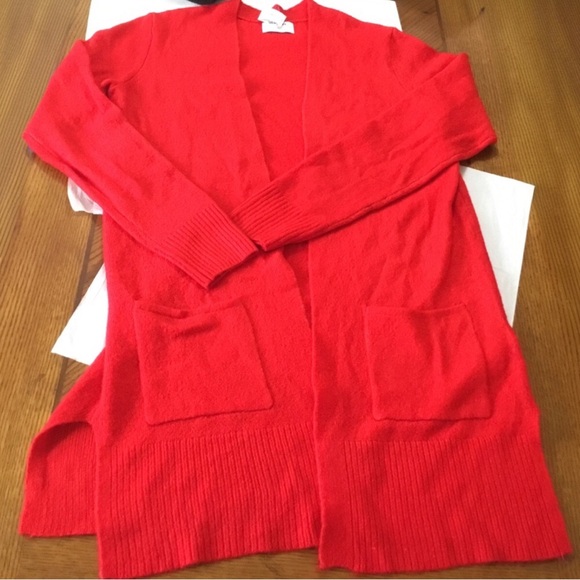 Old Navy Sweaters - Bright Red Cardigan Sweater